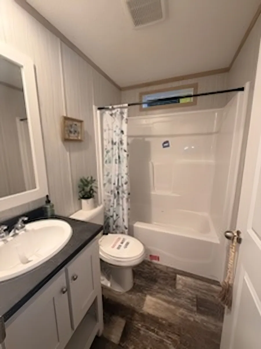 The AMETHYST Guest Bathroom.