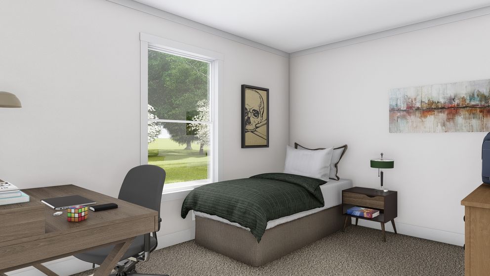 The LET IT BE Guest Bedroom. This Manufactured Mobile Home features 3 bedrooms and 2 baths.
