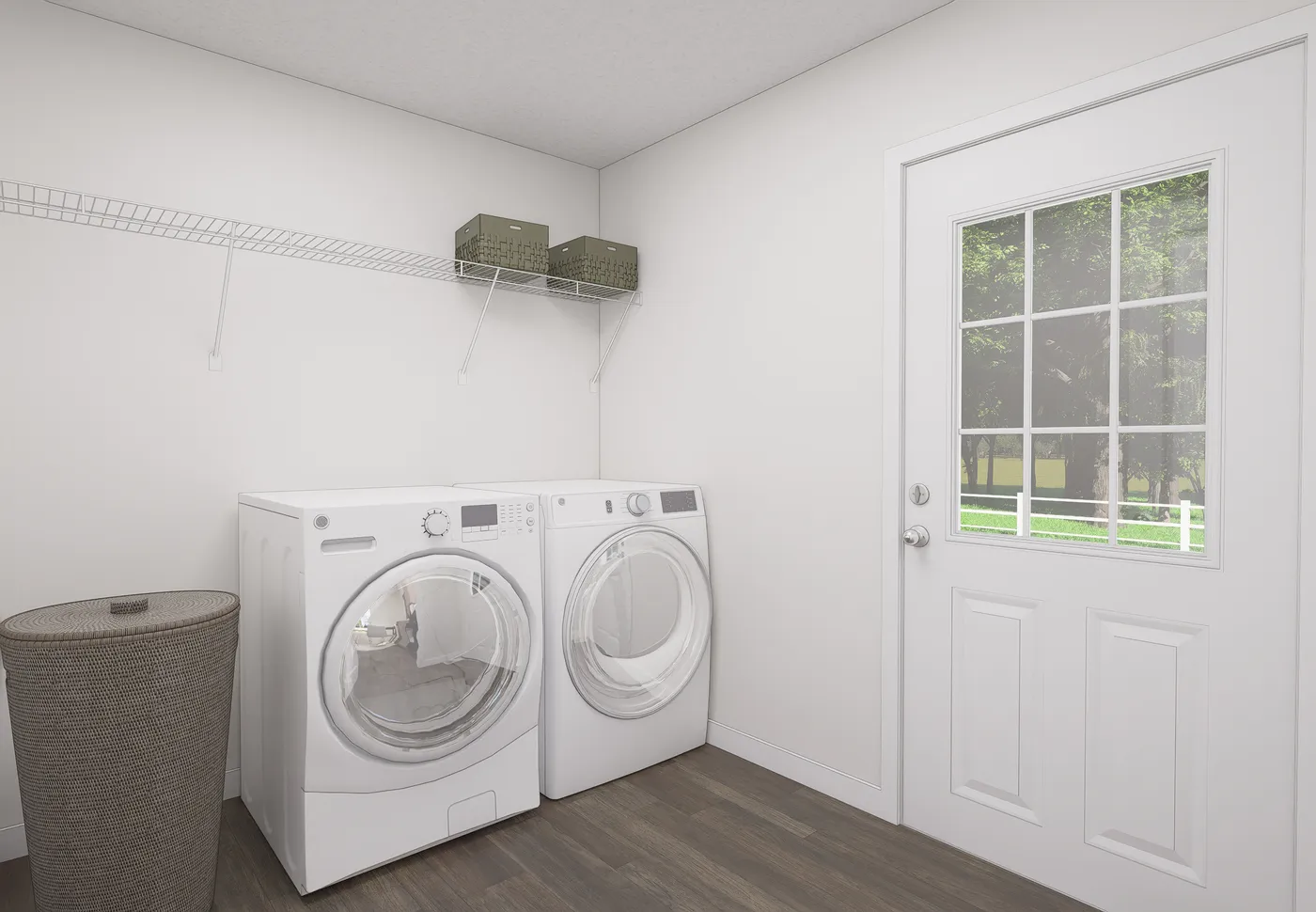The 5017 IMAGINE Utility Room. This Manufactured Mobile Home features 3 bedrooms and 2 baths.