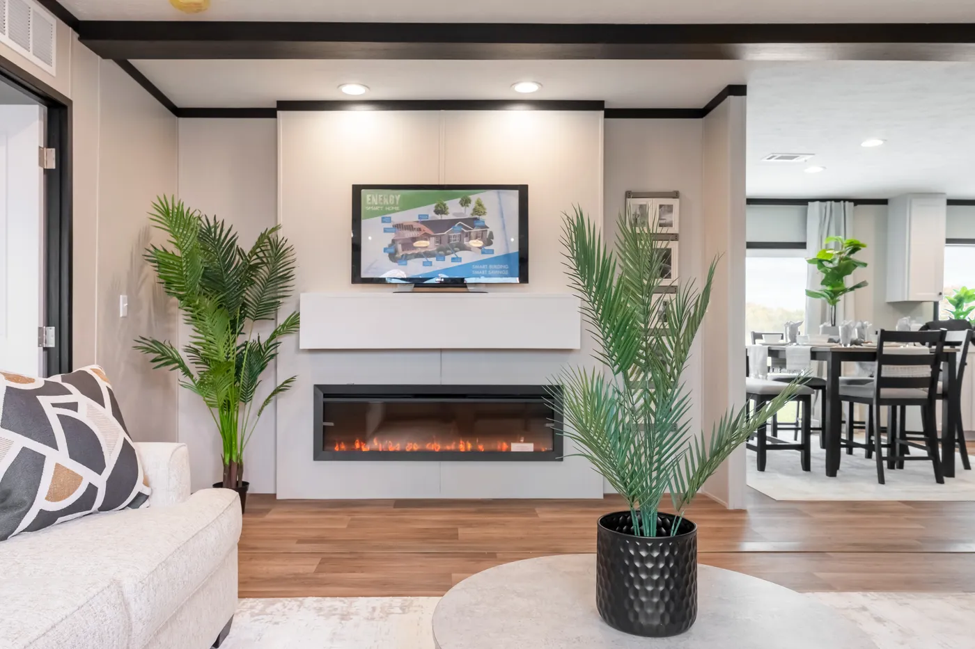 The THE ANNIVERSARY 2.1 Living Room. This Manufactured Mobile Home features 3 bedrooms and 2 baths.