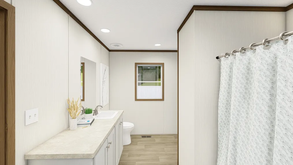 The BALANCE Primary Bathroom. This Manufactured Mobile Home features 3 bedrooms and 2 baths.