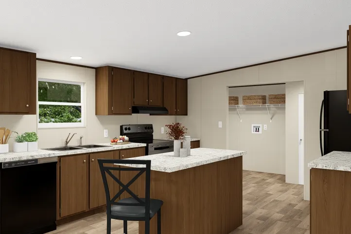 The PRIDE Kitchen. This Manufactured Mobile Home features 4 bedrooms and 2 baths.