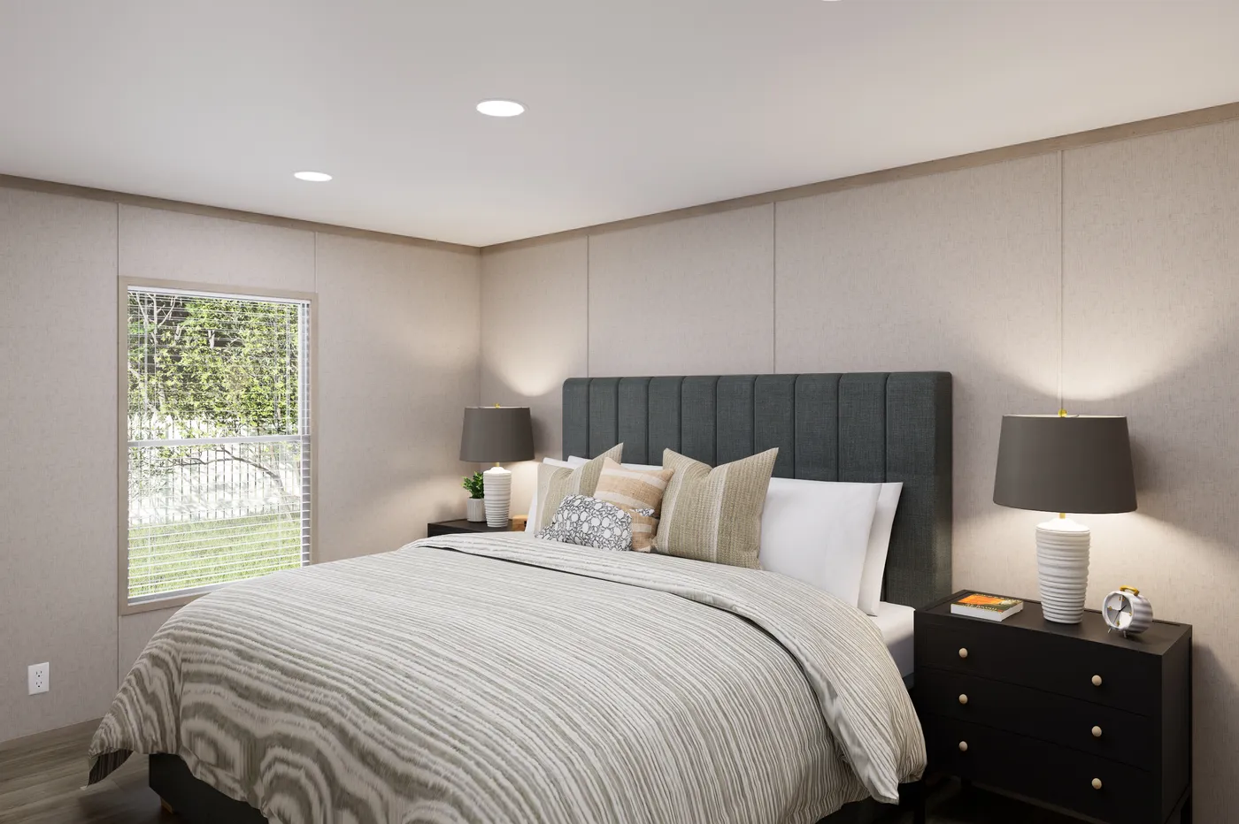 The TRADITION 3260 Guest Bedroom. This Manufactured Mobile Home features 3 bedrooms and 2 baths.