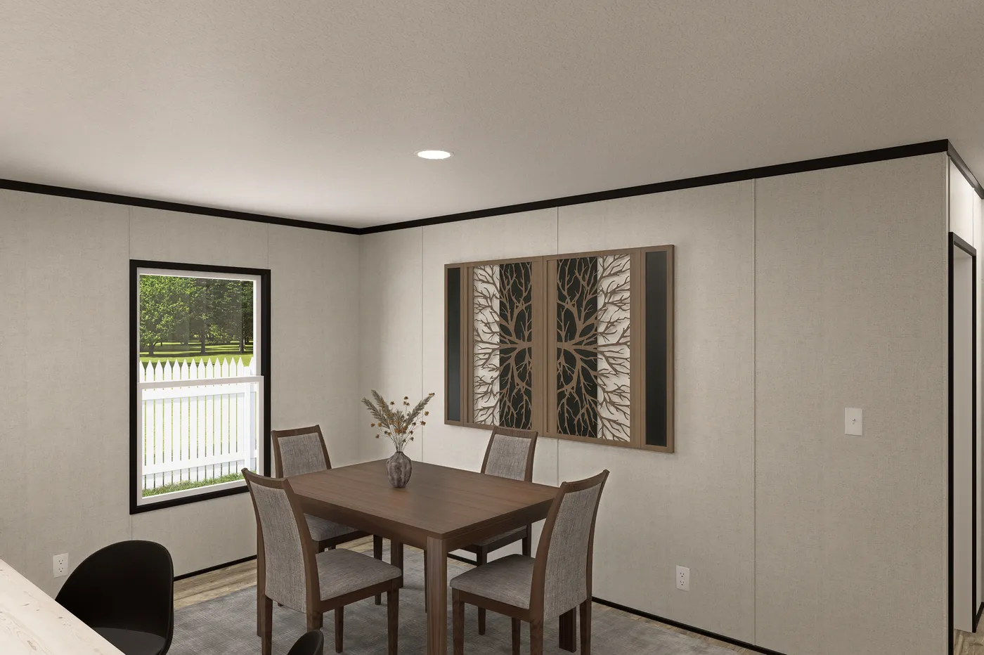 The THE MOUNTAINEER 48 Dining Area. This Manufactured Mobile Home features 3 bedrooms and 2 baths.