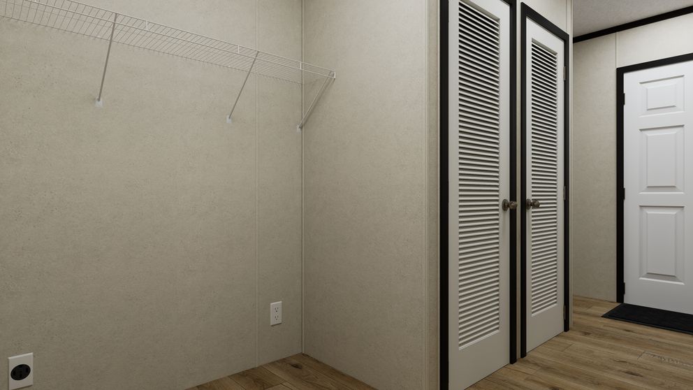 The 7616-CC03 HARBORVIEW 76 Utility Room. This Manufactured Mobile Home features 3 bedrooms and 2 baths.