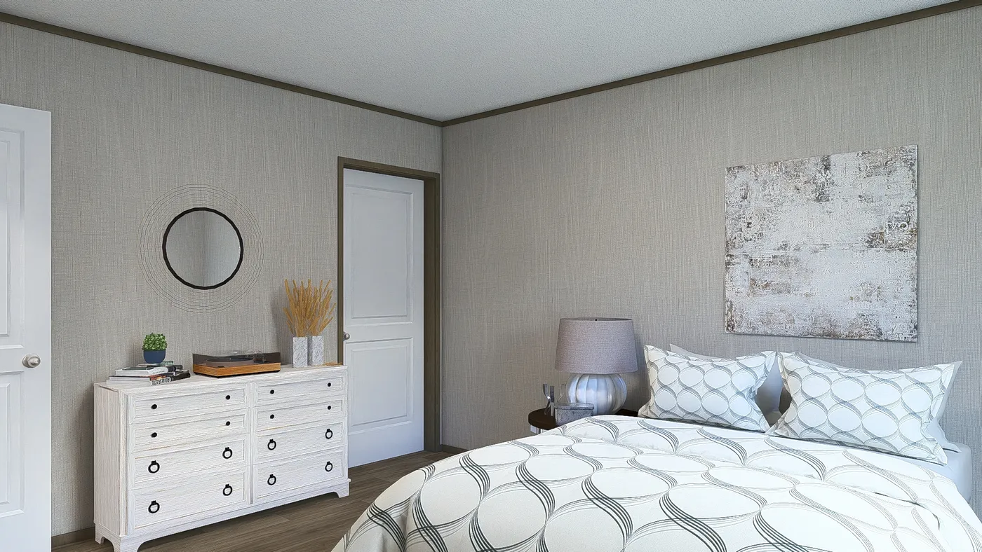 The MOROCCO Guest Bedroom. This Manufactured Mobile Home features 4 bedrooms and 2 baths.