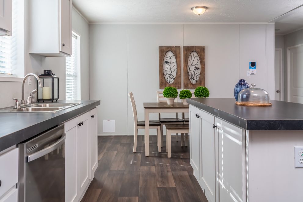 The THE EAGLE 48 Kitchen. This Manufactured Mobile Home features 3 bedrooms and 2 baths.
