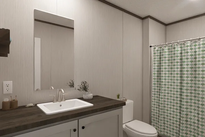 The ULTRA PRO JEWEL 3 BR 32X60 Guest Bathroom. This Manufactured Mobile Home features 3 bedrooms and 2 baths.