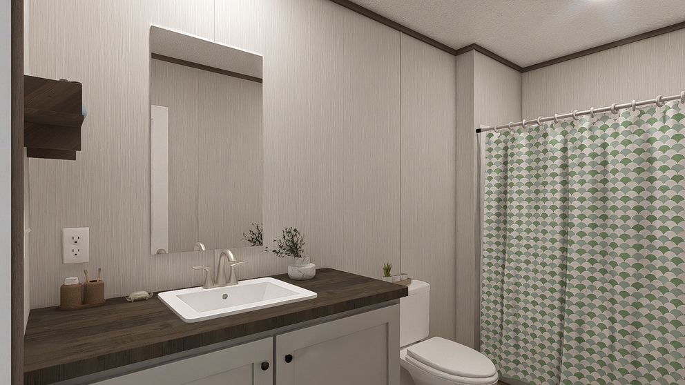 The ULTRA PRO JEWEL 3 BR 32X60 Guest Bathroom. This Manufactured Mobile Home features 3 bedrooms and 2 baths.