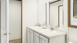 The SPIRIT Guest Bathroom. This Manufactured Mobile Home features 2 bedrooms and 2 baths.