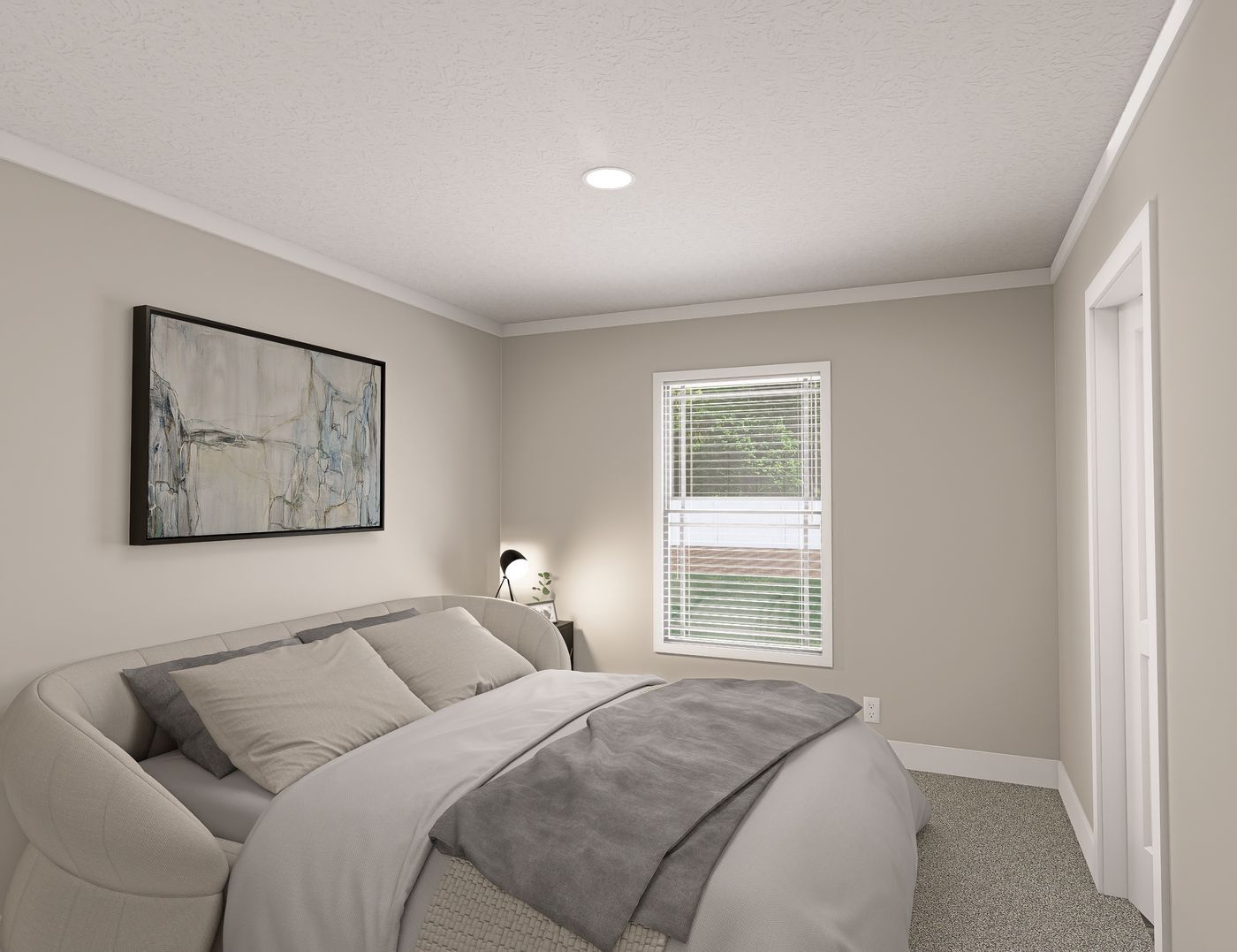 The BROOKLINE FLEX 32 WIDE Bedroom. This Manufactured Mobile Home features 4 bedrooms and 3 baths.