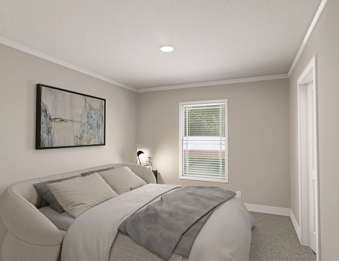 The BROOKLINE FLEX 32 WIDE Bedroom. This Manufactured Mobile Home features 4 bedrooms and 3 baths.