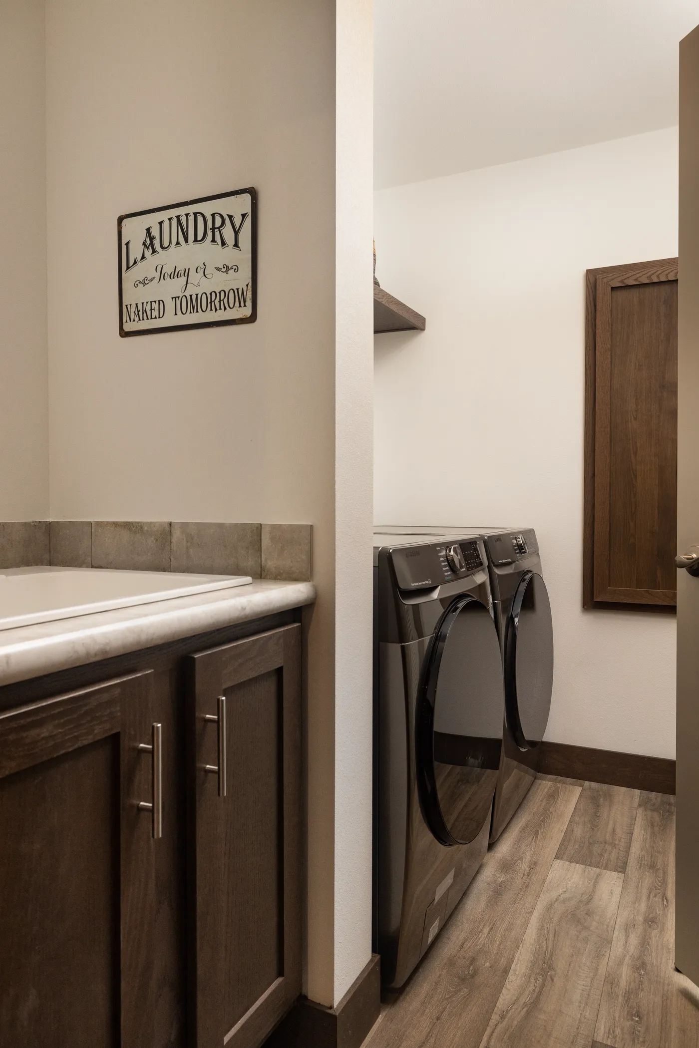 The LEGEND 78 Utility Room. This Manufactured Mobile Home features 3 bedrooms and 2 baths.