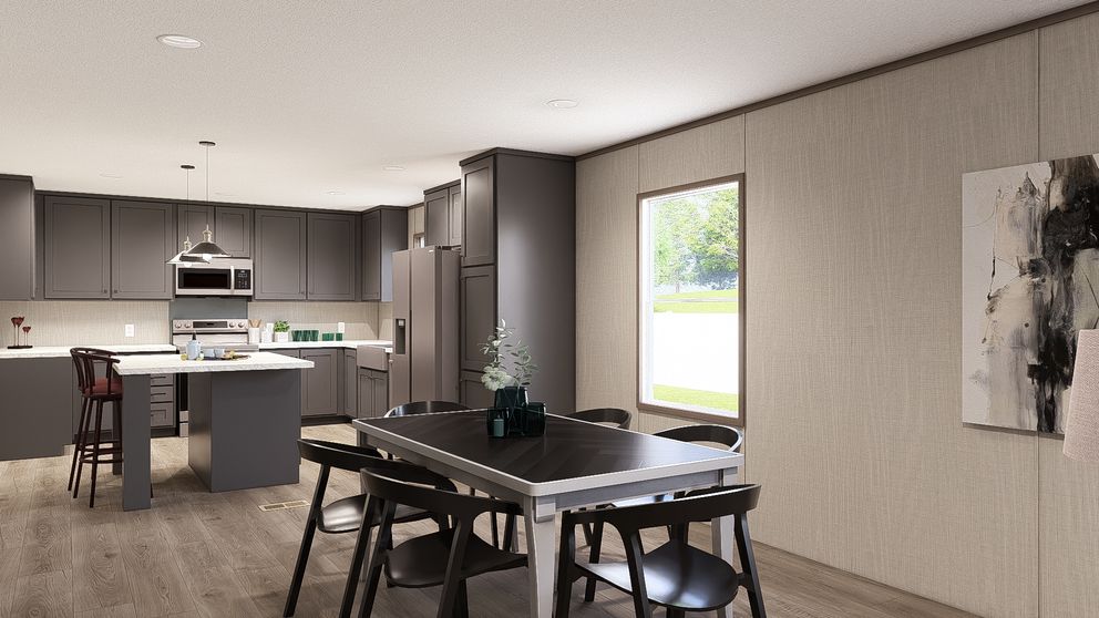The ULTRA PRO 4 BR 28X68 Dining Area. This Manufactured Mobile Home features 4 bedrooms and 2 baths.