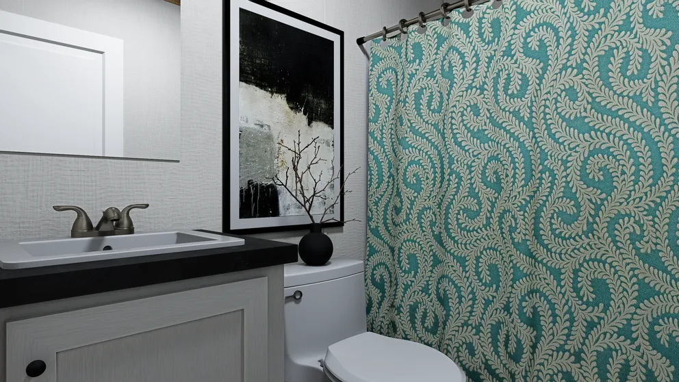 The OASIS Exterior. This Manufactured Mobile Home features 3 bedrooms and 2 baths.