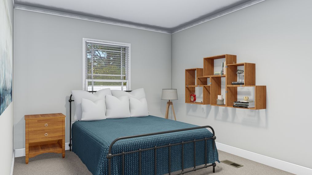 The REMINGTON Bedroom. This Manufactured Mobile Home features 3 bedrooms and 2 baths.