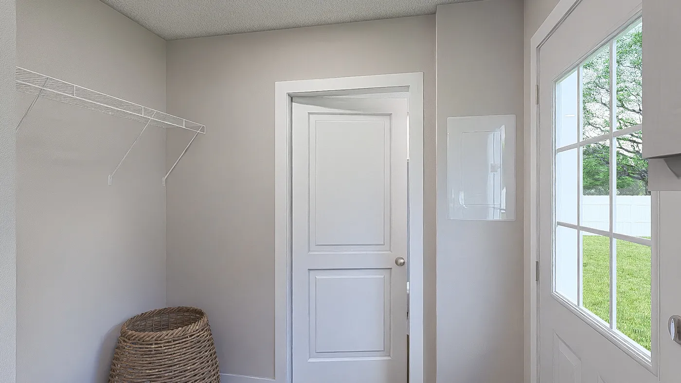 The YESTERDAY Utility Room. This Manufactured Mobile Home features 1 bedroom and 1 bath.