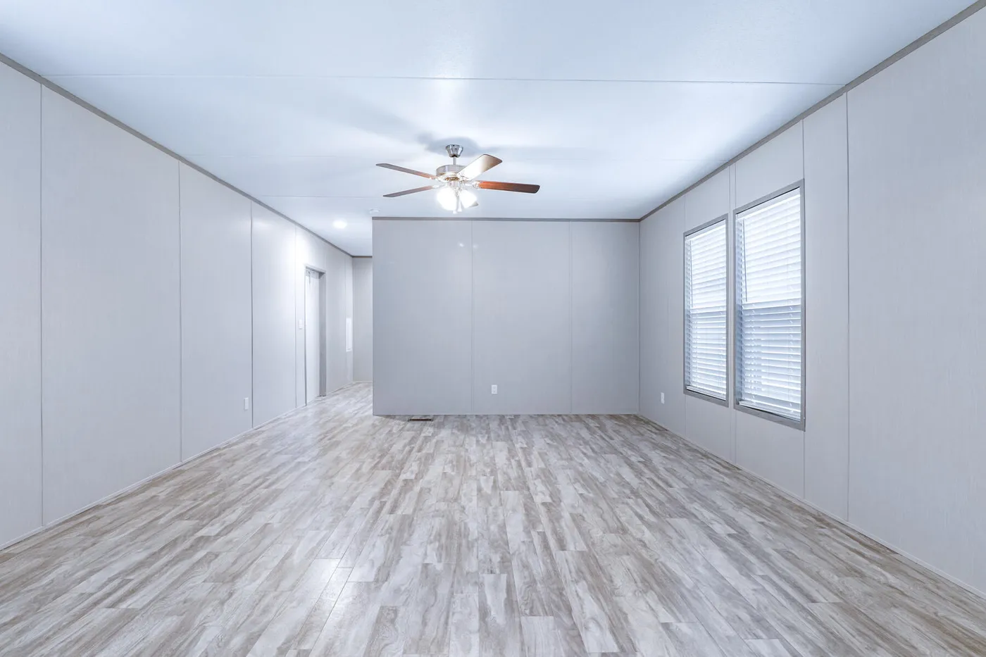 The BREEZE 16723A Exterior. This Manufactured Mobile Home features 3 bedrooms and 2 baths.