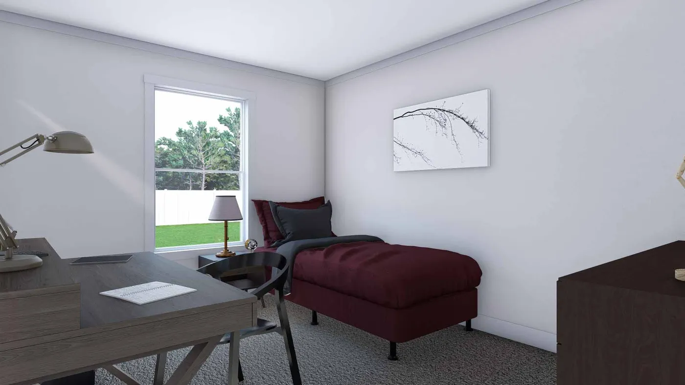 The YELLOW SUBMARINE Bedroom. This Manufactured Mobile Home features 5 bedrooms and 2 baths.