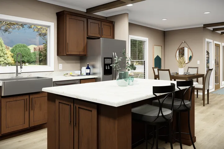 The THE BRYANT Kitchen. This Manufactured Mobile Home features 4 bedrooms and 2 baths.