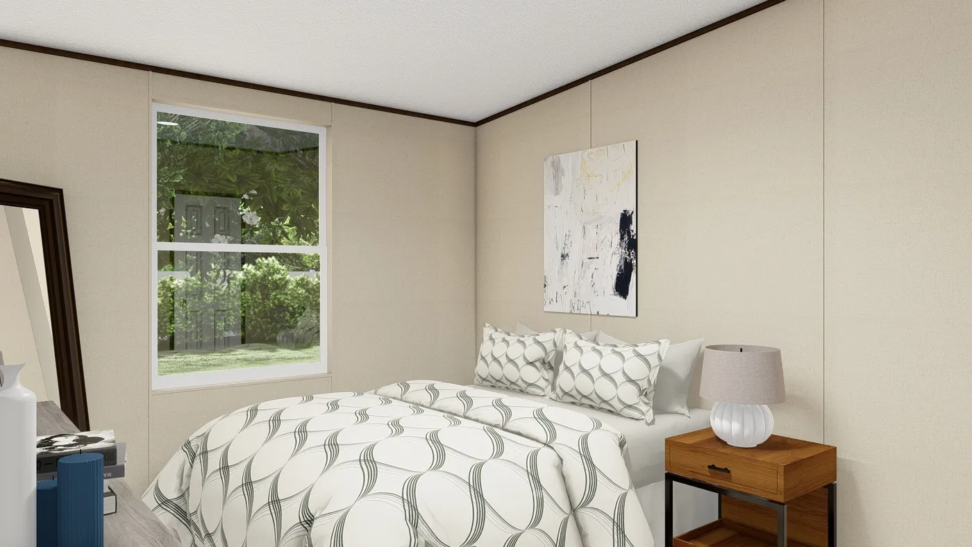 The MARVEL Bedroom. This Manufactured Mobile Home features 4 bedrooms and 2 baths.