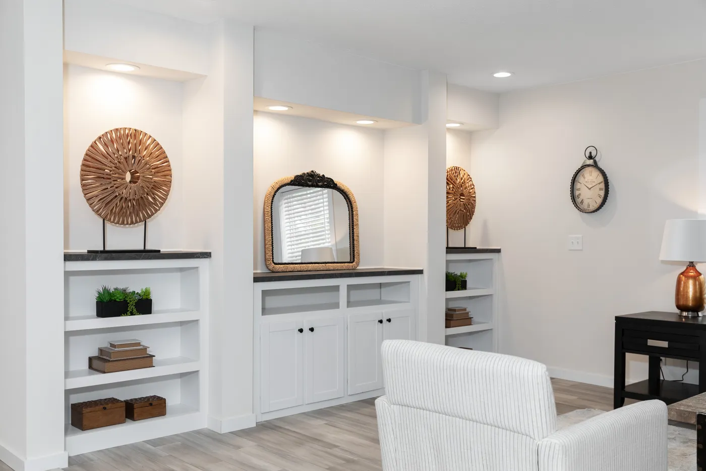 The CENTER ST/5228-MS014-1 SECT Living Room. This Manufactured Mobile Home features 3 bedrooms and 2 baths.