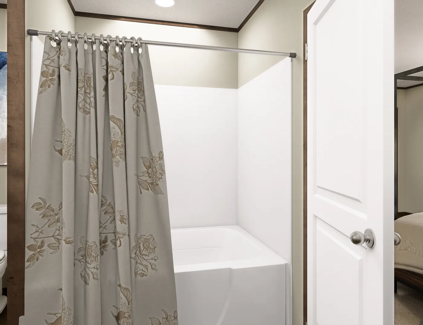 The RIO Primary Bathroom. This Manufactured Mobile Home features 3 bedrooms and 2 baths.