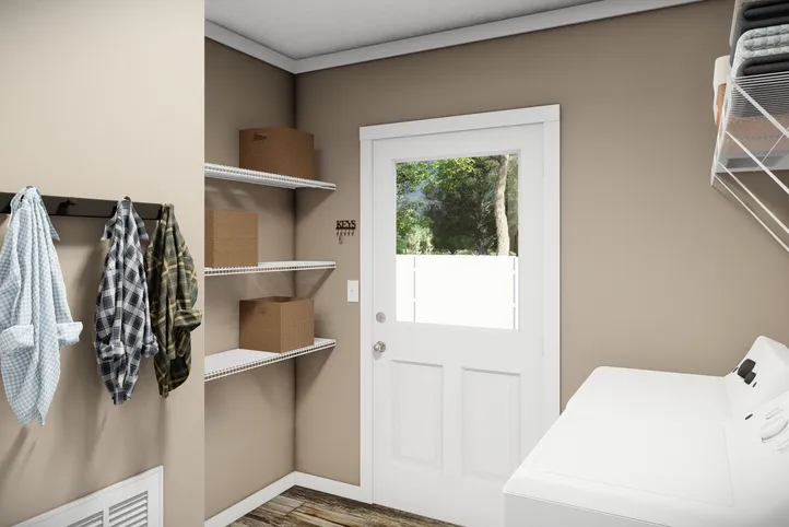 The THE LLOYD II Utility Room. This Manufactured Mobile Home features 3 bedrooms and 2 baths.
