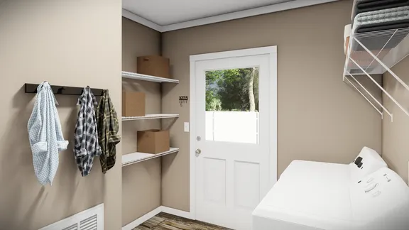 The THE LLOYD II Utility Room. This Manufactured Mobile Home features 3 bedrooms and 2 baths.