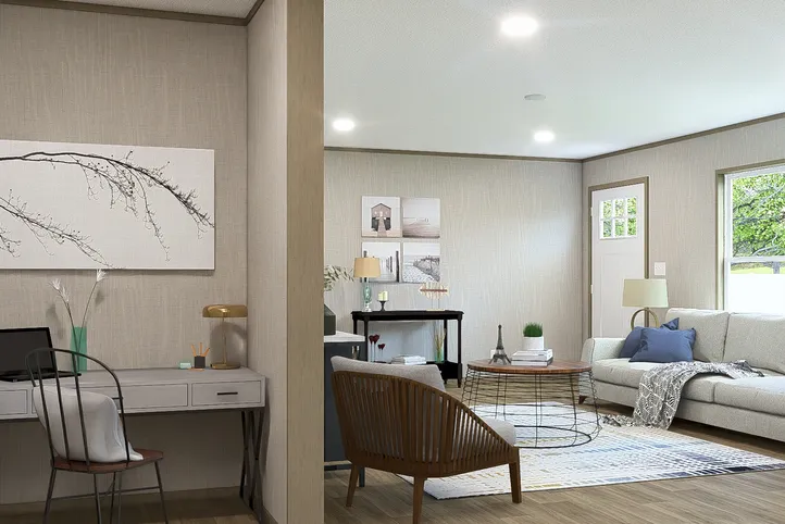 The EVEREST Study Nook. This Manufactured Mobile Home features 4 bedrooms and 2 baths.