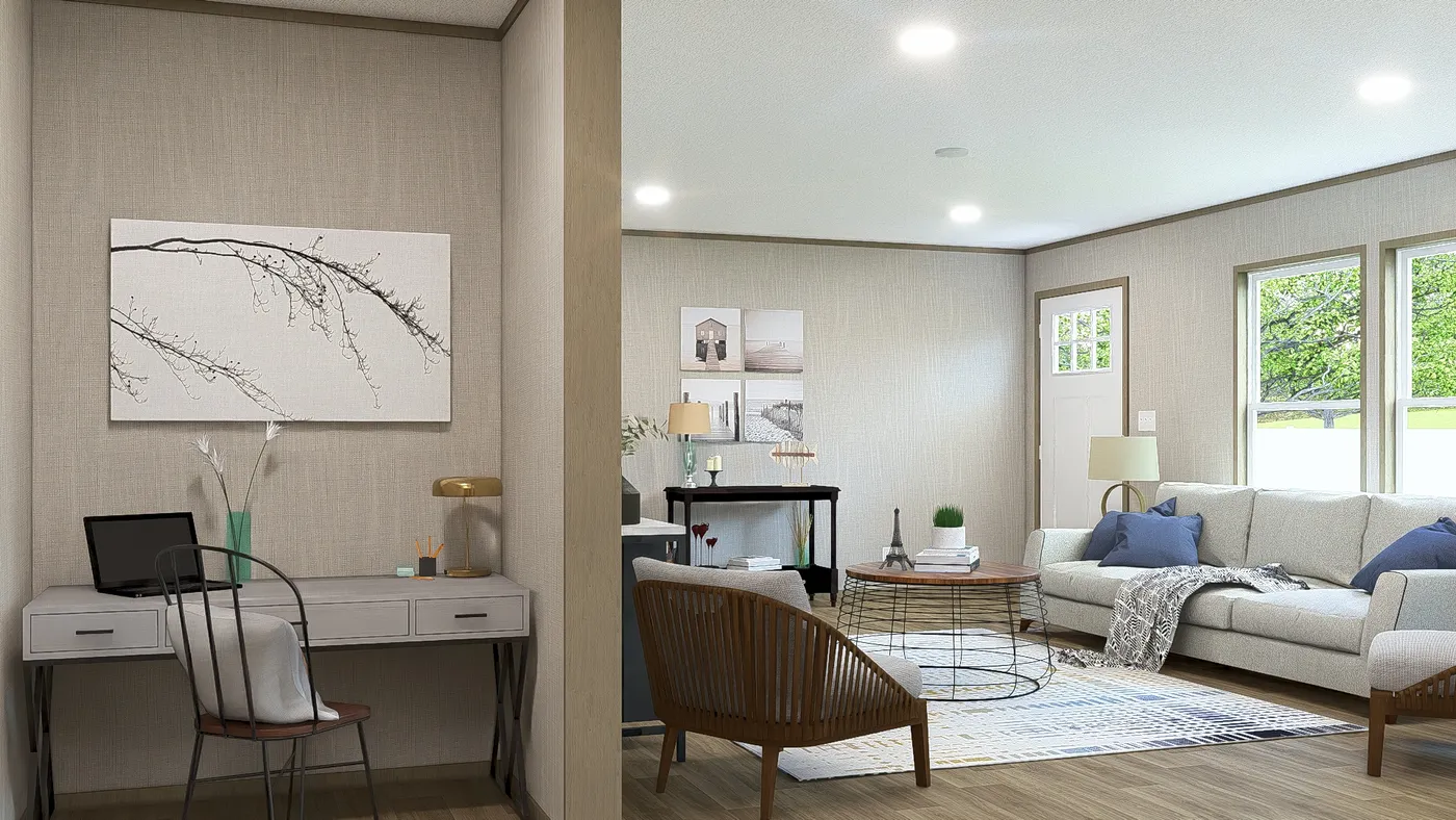 The EVEREST Study Nook. This Manufactured Mobile Home features 4 bedrooms and 2 baths.