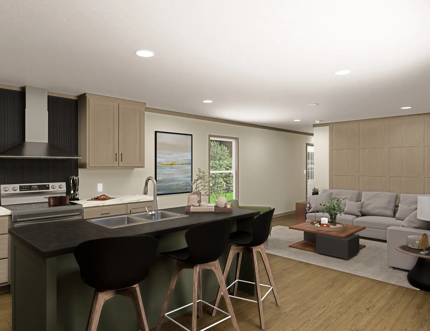 The SYDNEY Foyer. This Manufactured Mobile Home features 3 bedrooms and 2 baths.