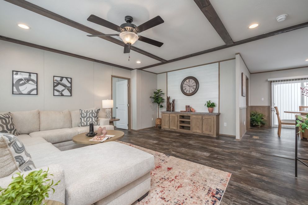 The BELLA VISTA Exterior. This Manufactured Mobile Home features 3 bedrooms and 2 baths.