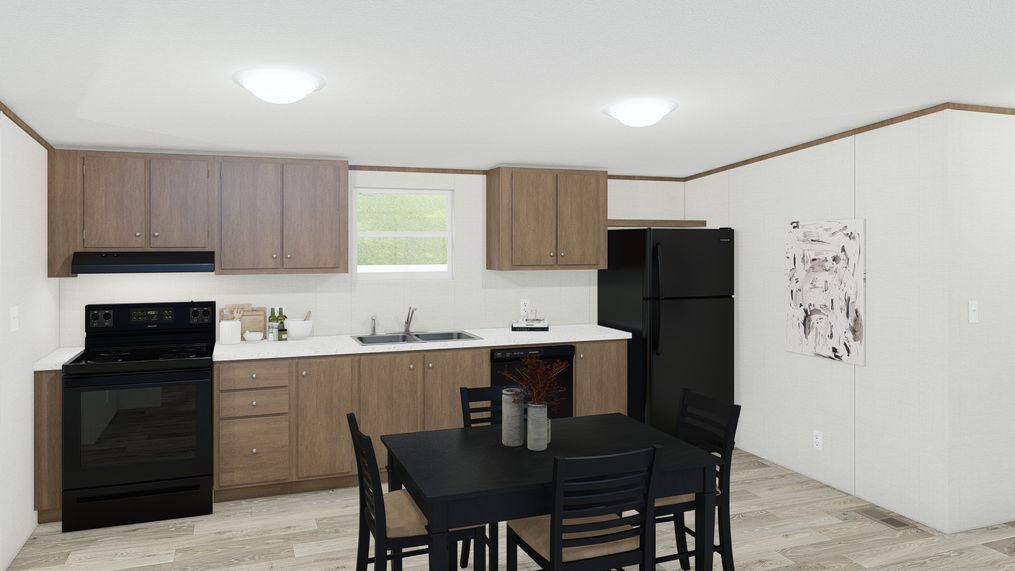The EXCITEMENT Kitchen. This Manufactured Mobile Home features 3 bedrooms and 2 baths.
