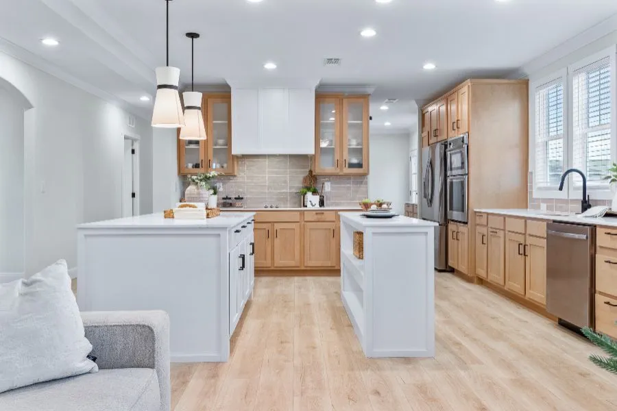 The THE ARCHIBALD Kitchen. This Manufactured Mobile Home features 4 bedrooms and 2 baths.