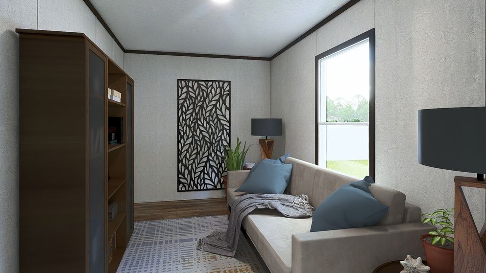 The SPIRIT Guest Bedroom. This Manufactured Mobile Home features 2 bedrooms and 2 baths.