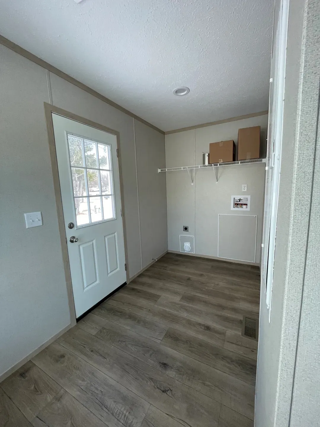 The JADE 48 Utility Room. This Manufactured Mobile Home features 3 bedrooms and 2 baths.