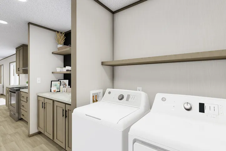 The MOROCCO Utility Room. This Manufactured Mobile Home features 4 bedrooms and 2 baths.