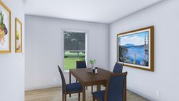 The LET IT BE Dining Room. This Manufactured Mobile Home features 3 bedrooms and 2 baths.
