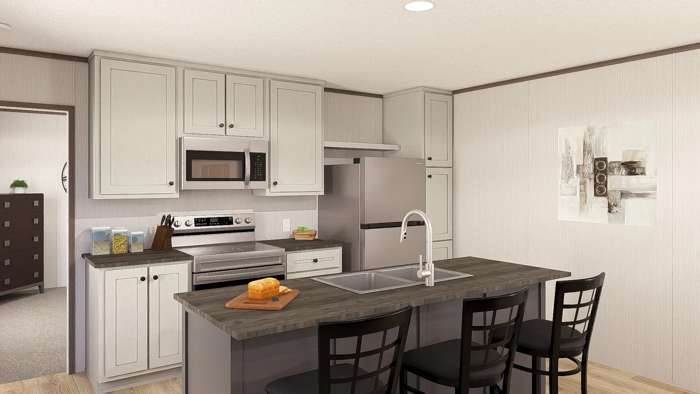 The LEGEND 16X72 COASTAL BREEZE I Dining Room. This Manufactured Mobile Home features 3 bedrooms and 2 baths.