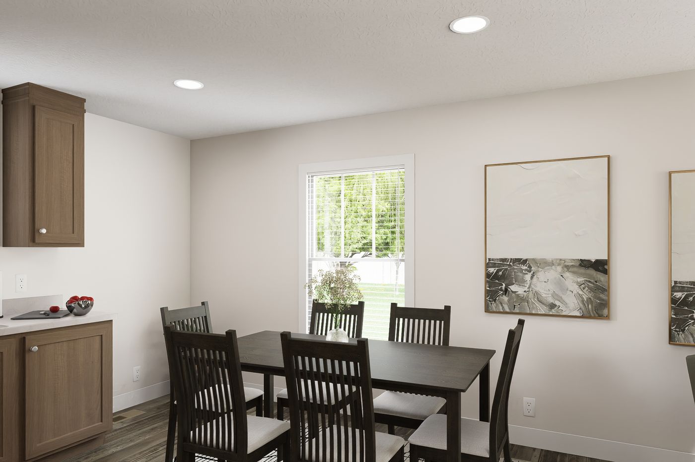 The 4428-MS066 BLUFFTON Dining Area. This Manufactured Mobile Home features 3 bedrooms and 2 baths.