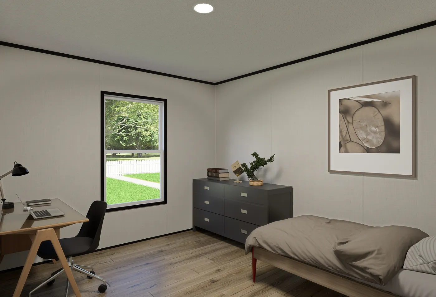 The ECLIPSE Bedroom. This Manufactured Mobile Home features 4 bedrooms and 2 baths.