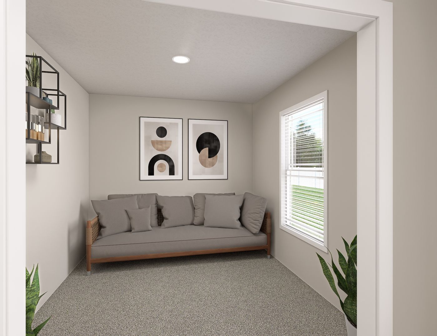 The BROOKLINE FLEX 32 WIDE Primary Bedroom Retreat. This Manufactured Mobile Home features 4 bedrooms and 3 baths.