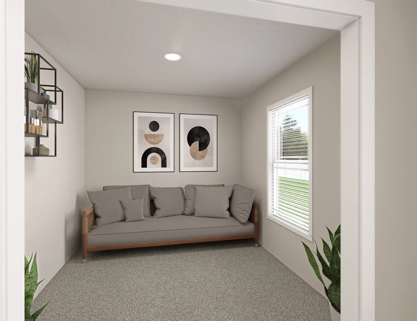 The BROOKLINE FLEX 32 WIDE Primary Bedroom Retreat. This Manufactured Mobile Home features 4 bedrooms and 3 baths.