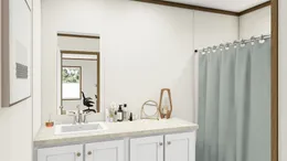 The AMBITION Guest Bathroom. This Manufactured Mobile Home features 4 bedrooms and 2 baths.