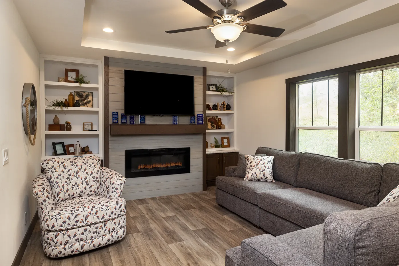 The LEGEND 78 Family Room. This Manufactured Mobile Home features 3 bedrooms and 2 baths.