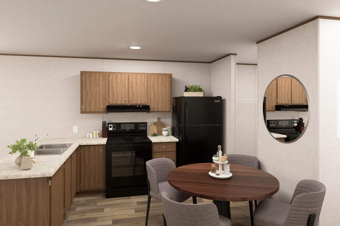 The MAGNOLIA Exterior. This Manufactured Mobile Home features 3 bedrooms and 2 baths.