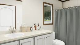 The SPIRIT Guest Bathroom. This Manufactured Mobile Home features 2 bedrooms and 2 baths.