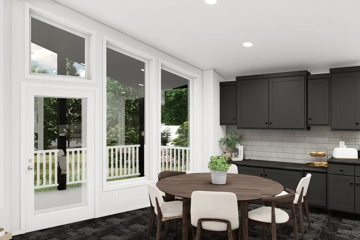 The ING564F SHASTA              GW Dining Area. This Manufactured Mobile Home features 3 bedrooms and 2 baths.