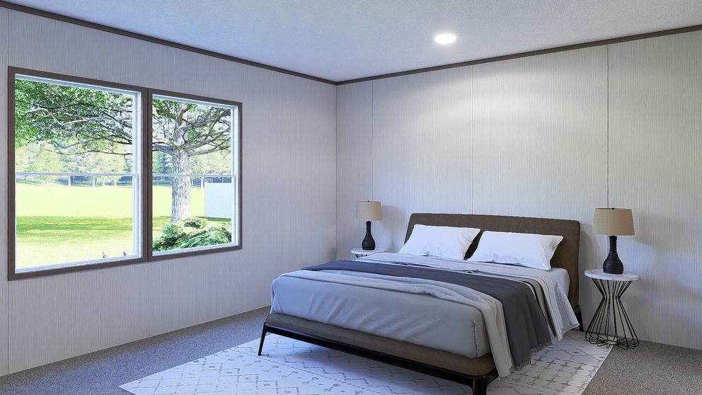 The ULTRA PRO HERCULES 28X68 3BR Primary Bedroom. This Manufactured Mobile Home features 3 bedrooms and 2 baths.